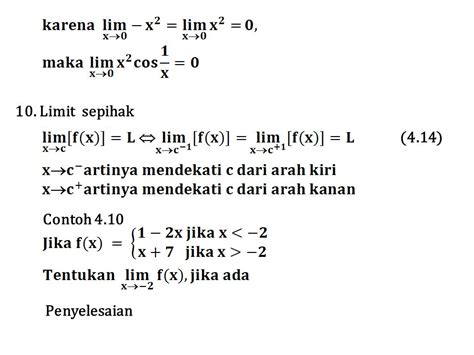 Contoh Latihan Soal Limit Fungsi 2021