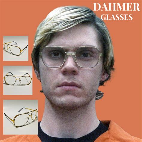 Jeffrey Dahmer Glasses Metal Tear Drop Clear Len Glass - Etsy