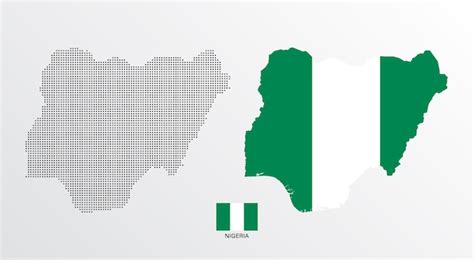 Premium Vector Set Of Political Maps Of Nigeria With Regions Isolated