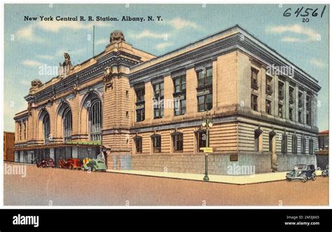 New York Central R R Station Albany N Y Railroad Stations