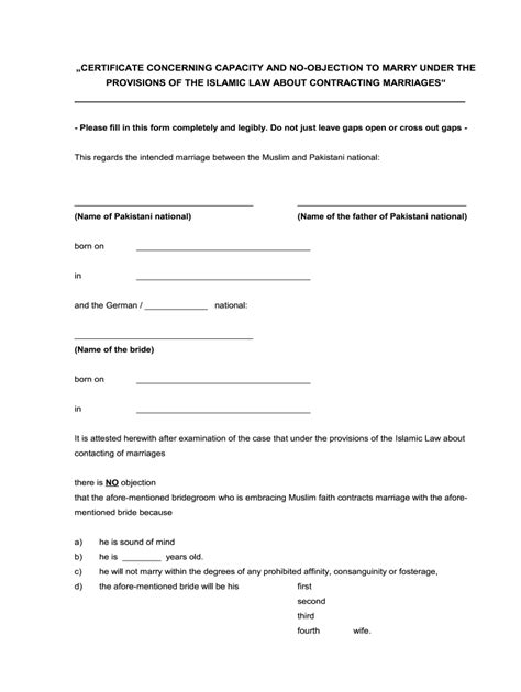 Noc Certificate For Marriage Fill Online Printable Fillable Blank Pdffiller