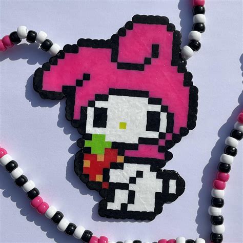 my melody perler i made ^.^ : r/sanrio