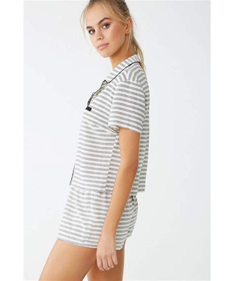 Forever 21（フォーエバー トゥエンティーワン）の「forever 21 Striped Print Pajama Set（ルーム