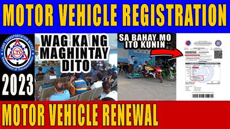 Motor Vehicle Renewal Of Registration Motor Vehicle Renewal Ltms