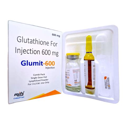 Glumit 600 Mg Glutathione Injection Packaging Type Box Packaging