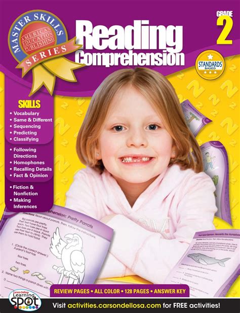 Master Skills Reading Comprehension Workbook Grade 2