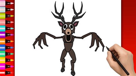 How To Draw The Deer Monster From 99 Nights In The Forest Roblox