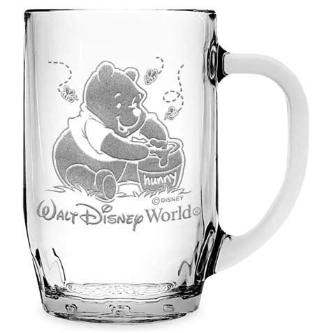 Disney Arribas Glass Mug Winnie The Pooh Personalized