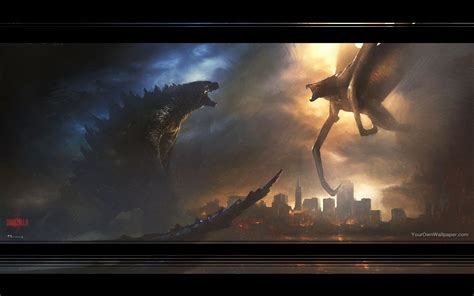 Godzilla Vs Muto Wallpaper By Weissdrum On Deviantart