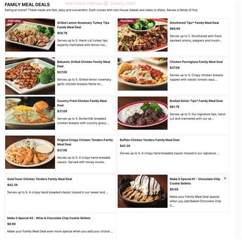 Menu at 99 Restaurants, Hingham, 428 Lincoln Street