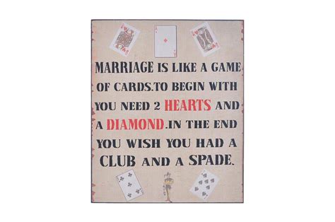 Wall Plaque - Marriage Card Game [ZUCA]