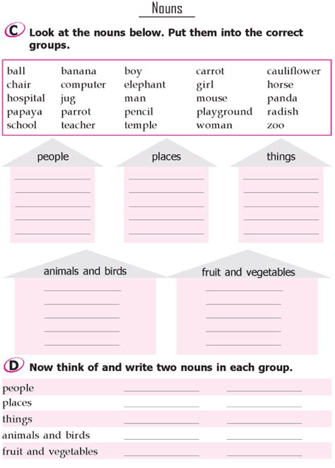 Grade 1 English Grammar Worksheets