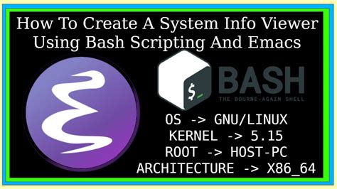 Bash Scripting Tutorials Creating A System Info Viewer In Bash