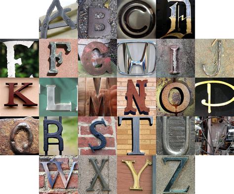 Metal Letters Ii Postings To The Themed Alphabets Group Du… Flickr