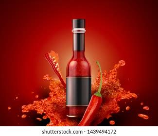 Hot Sauce Bottle Label Images Stock Photos Vectors Shutterstock