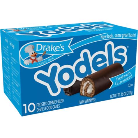 Drake's Yodels, 6 Boxes, 60 Twin-Wrapped Devils Food Cake Rolls, 60 ...