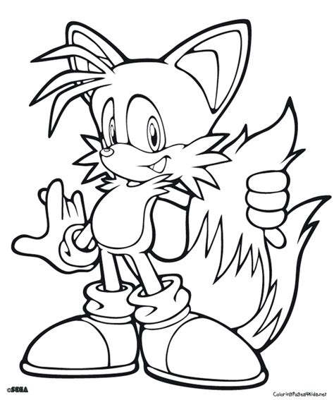 Desenhos Do Tails Para Colorir