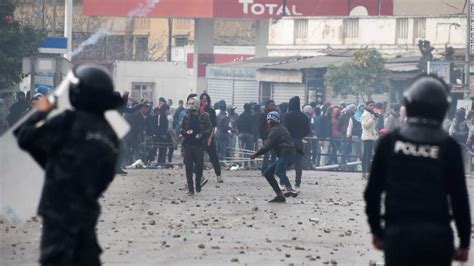 Tunisia Protests Hundreds Arrested After Fourth Night Of Unrest Cnn