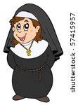 Smiling Nun Vector Clipart Image Free Stock Photo Public Domain