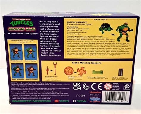 Tmnt Teenage Mutant Ninja Turtles Classic Mutatin Raphael Action