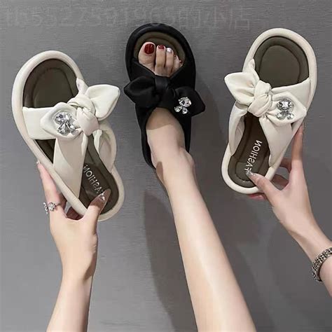 Dép Lê Nữ Da Mềm Quai Nơ Thỏ Mẫu Mới Hot Hit LuxyShoes LX Shopee Việt Nam
