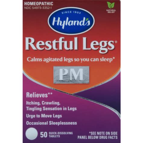 Hylands Restful Legs Homeopathic Quick Dissolving Tablets Super 1