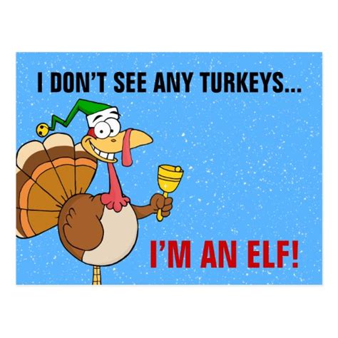 Thanksgiving Turkey Funny Disguise for Christmas Postcard | Zazzle.com