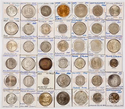 Group of mostly silver foreign coins. sold at auction on 19th March | Bidsquare