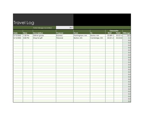 42 Useful Travel Log Templates 100 Free Templatelab