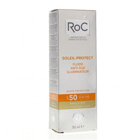 ROC Soleil Protect fluide anti âge illuminateur SPF 50 Parapharmacie