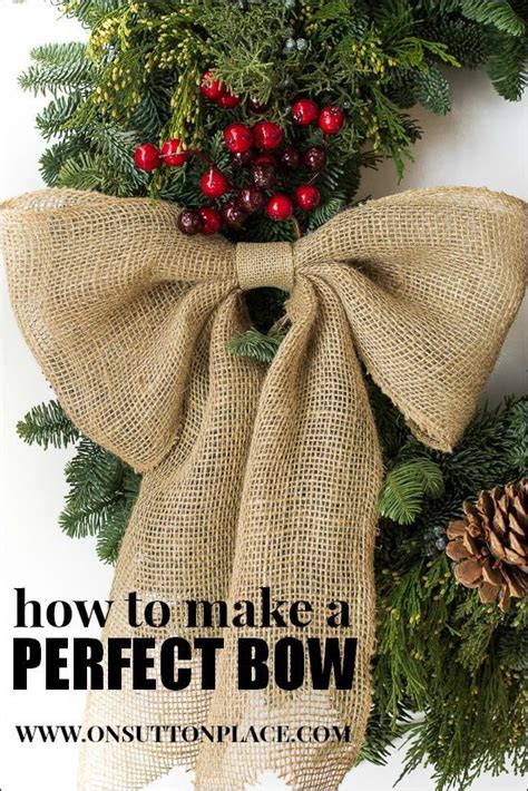 Diy Perfect Wreath Ribbon Bow Diy Info