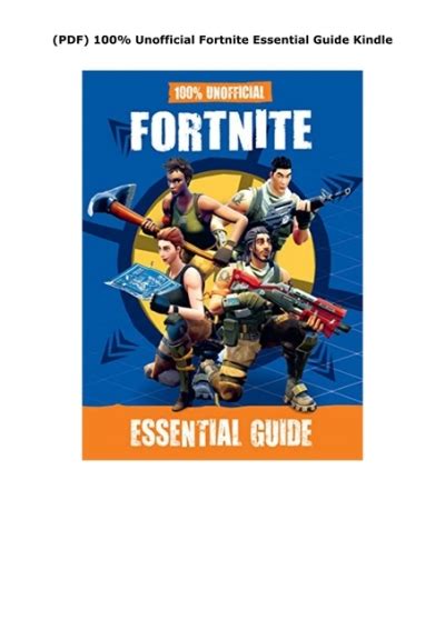 Pdf 100 Unofficial Fortnite Essential Guide Kindle