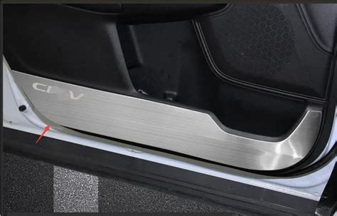 For Honda CRV 2017 Stainless Steel Car Anti Kick Pad Car Door Guard