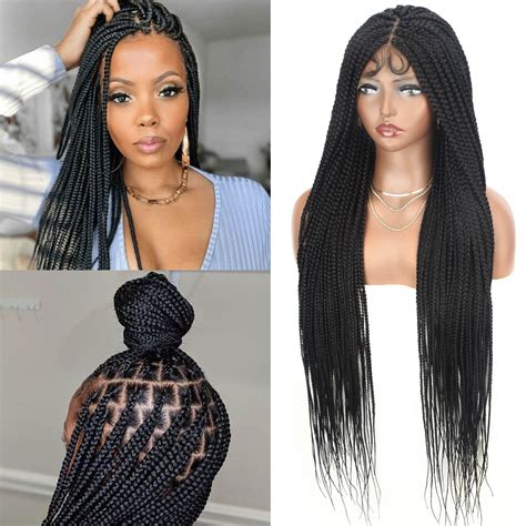 Buy Alebery 36 Full Lace Knotless Box Braided Wigs For Black Women