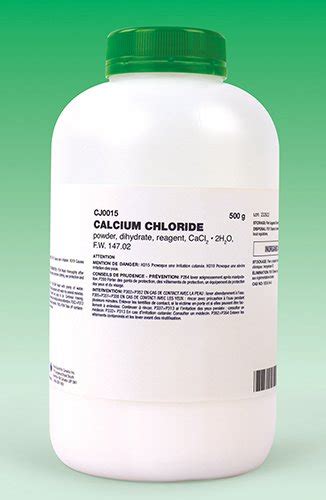 Calcium Chloride Reagent Powder 500 G Flinn Scientific