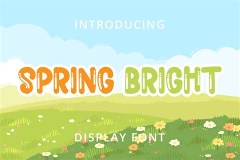 Spring Bright Font Font By Brilian · Creative Fabrica