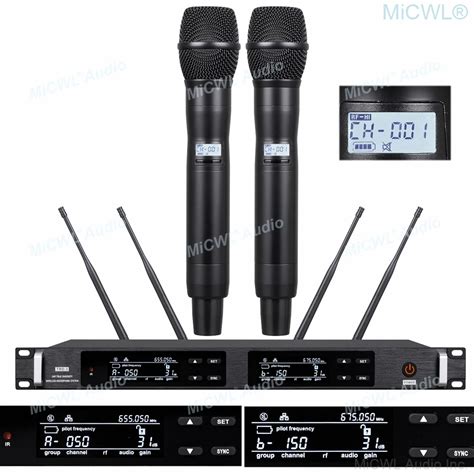 Hot Sale High End Ur D Uhf True Diversity Dual Beta Handheld Mic