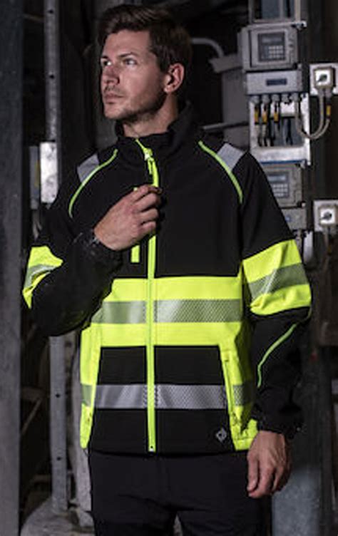 Projob Softshell Jacke En Iso Klasse Gelb Schwarz