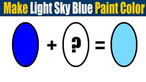 How To Make Light Sky Blue Paint Color What Color Mixing To Make