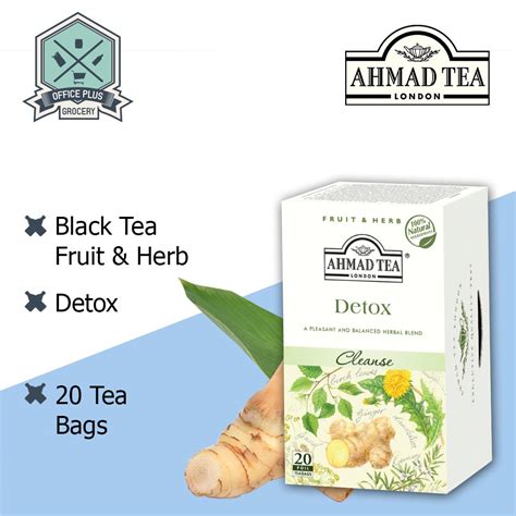 Ahmad Tea Detox Herbal Infusion 20 Teabags Shopee Malaysia