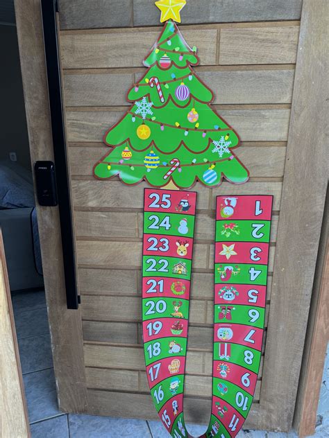 Painel De Porta Contagem Regressiva Para O Natal Intervir Cantinho Do