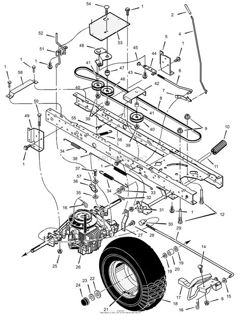 Murray lawn mower drive belt diagram