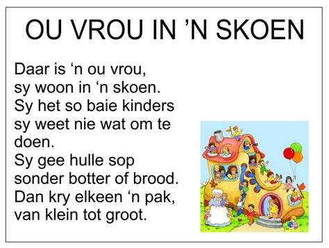 Gedigte En Rympies Afrikaans Is Maklik Kids Poems Kids Preschool