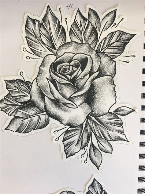 Preto E Branco Desenhos De Rosas Para Tattoo Plantar Plantas Plante