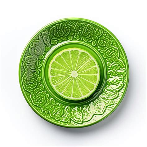 Premium Ai Image Juicy Delicious Lime Lies On Beautiful Plate Ai Generated