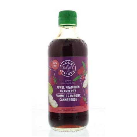 Diksap Appel Framboos Cranberry Bio Your Organic Nat 400ml Online Kopen