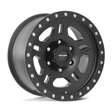 Pro Comp Wheels Jeep Wrangler La PAZ Satin Black Wheel 16x8 0mm