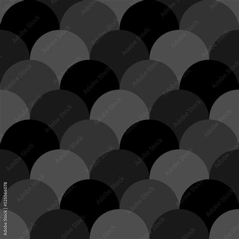 Fish Scale Wallpaper Asian Traditional Ornament With Repeated Scallops