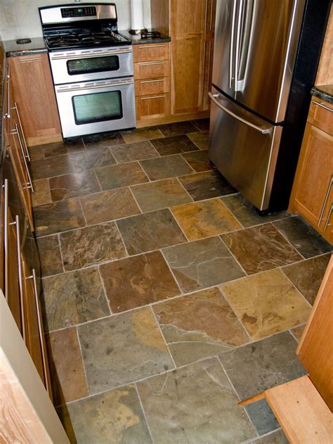 Slate Floor Natural Slate 16x16 Set In A Brick Pattern Roger