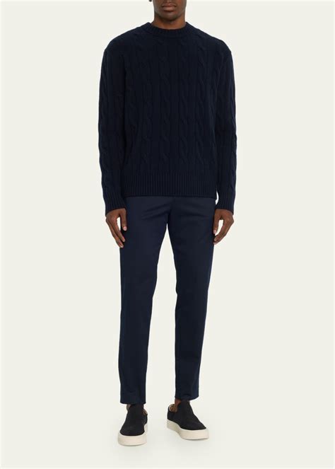 Frame Mens Cashmere Cable Knit Sweater Bergdorf Goodman